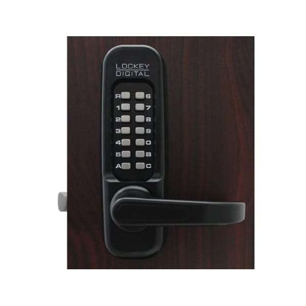 Lockey Mechanical Keyless Heavy Duty Lever Lock Single Combination Jet Black 1150-JB - main